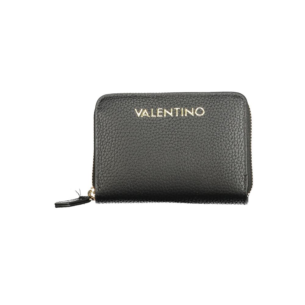 Black Polyurethane Women's Wallet