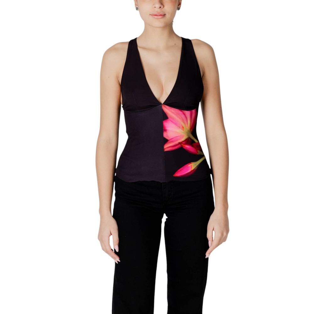Black Polyester Top