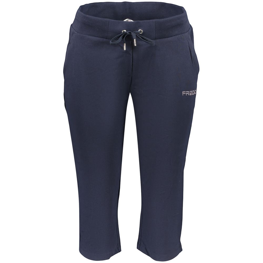 Blue Cotton Women's Pant
