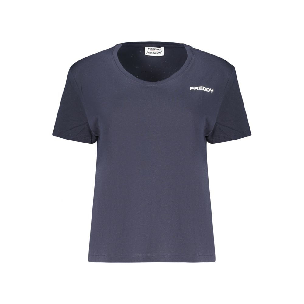 Blue Cotton Women's T-Shirt