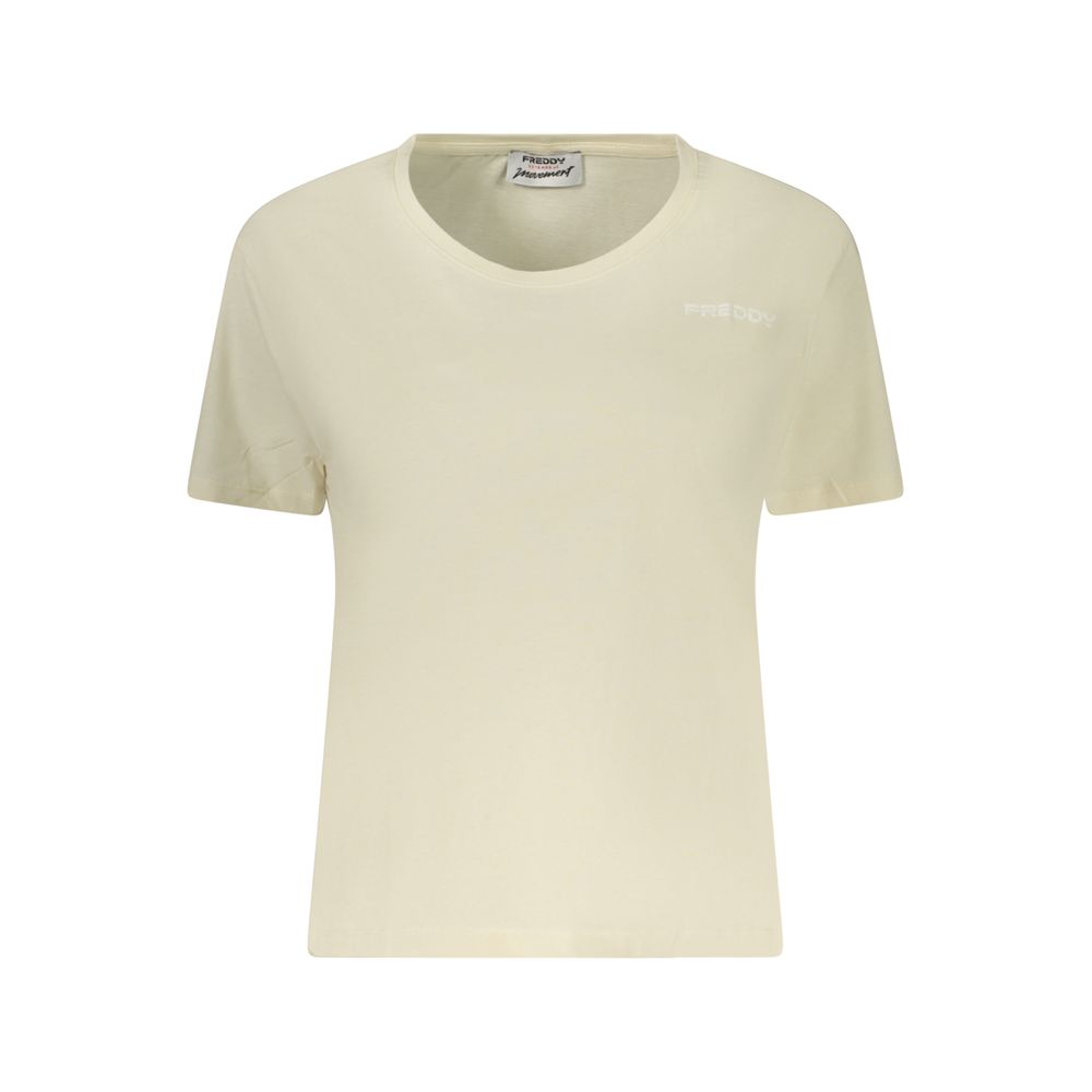 Beige Cotton Women's T-Shirt