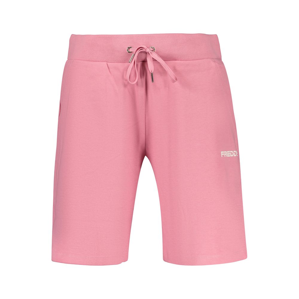 Pink Cotton Women's Pants