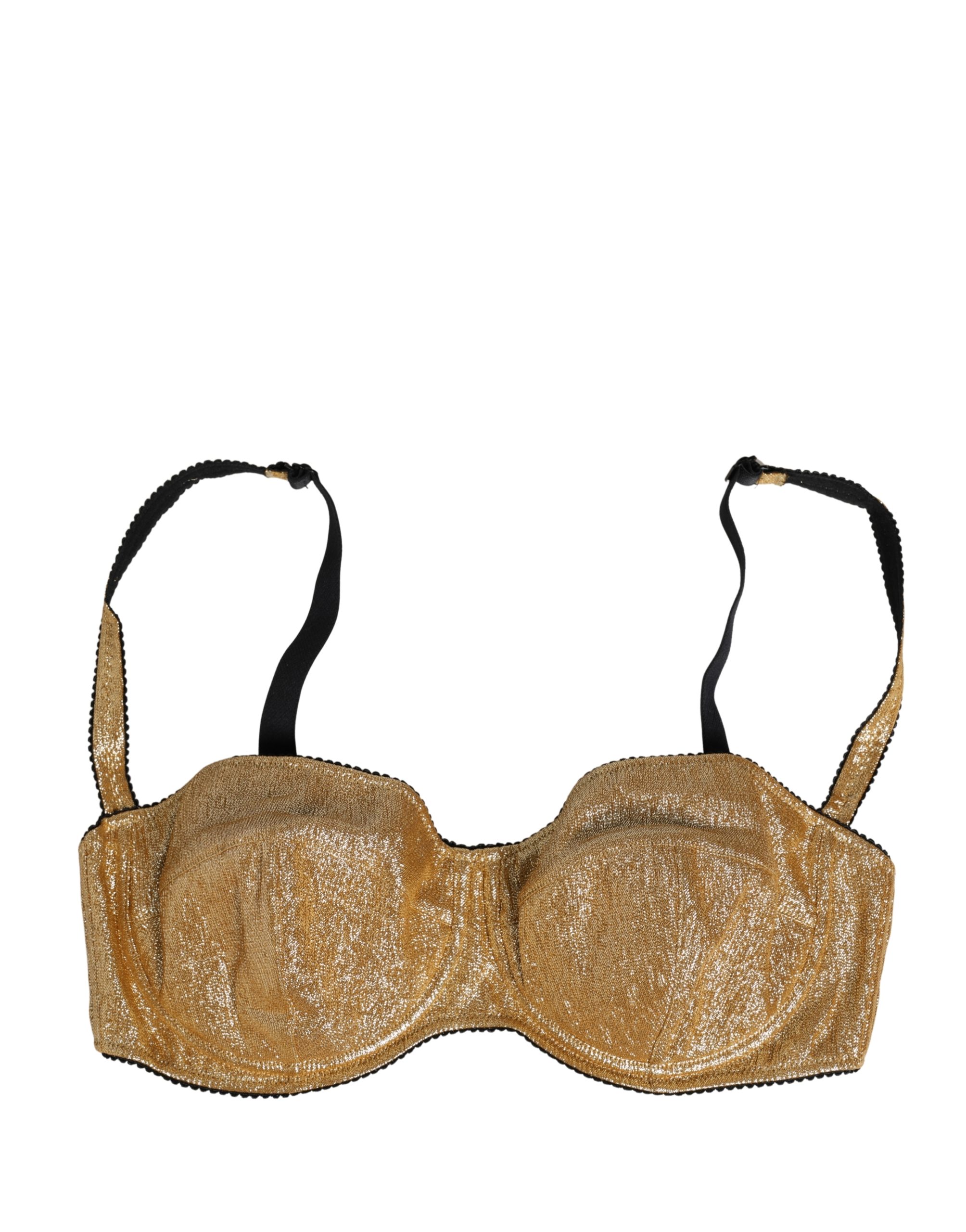 Gold Semi-Pad Underwire Balconette Bra Underwear