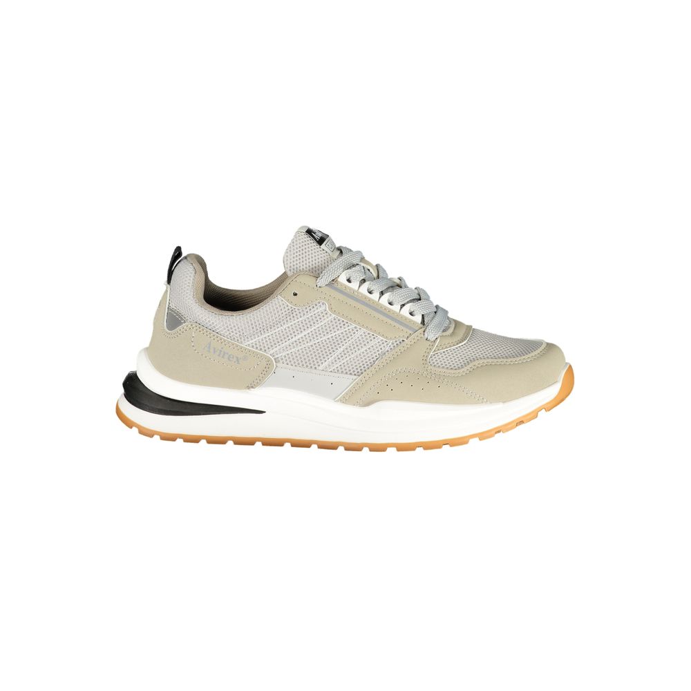Gray Polyester Men's Sneaker