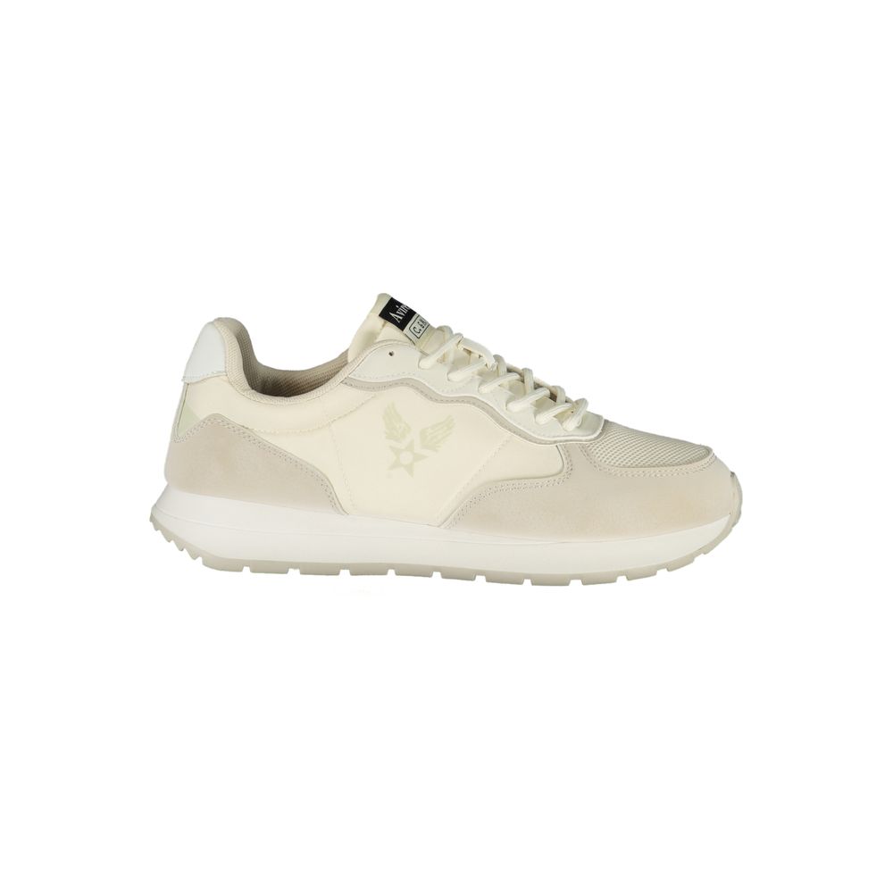 White Polyurethane Men's Sneaker