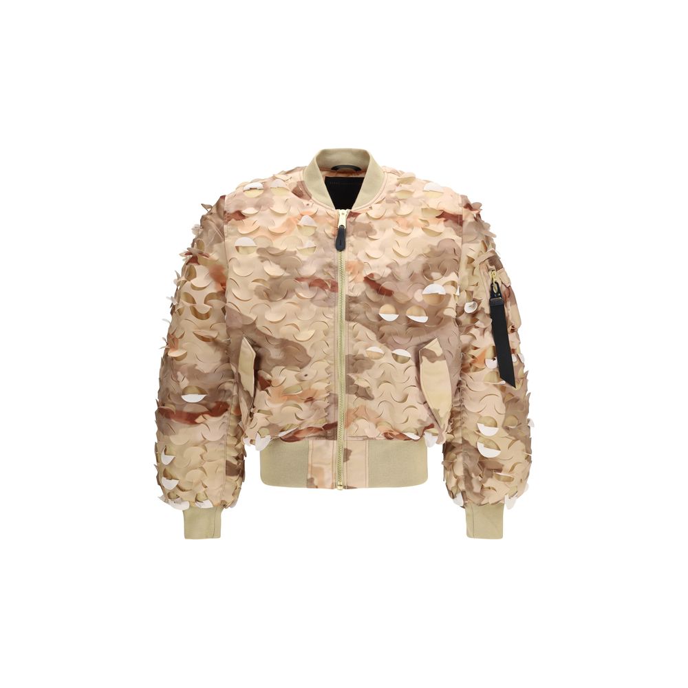 Gold Nylon Bomber