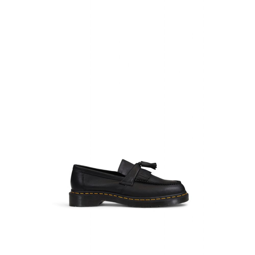 Black Leather Slip-On Loafers