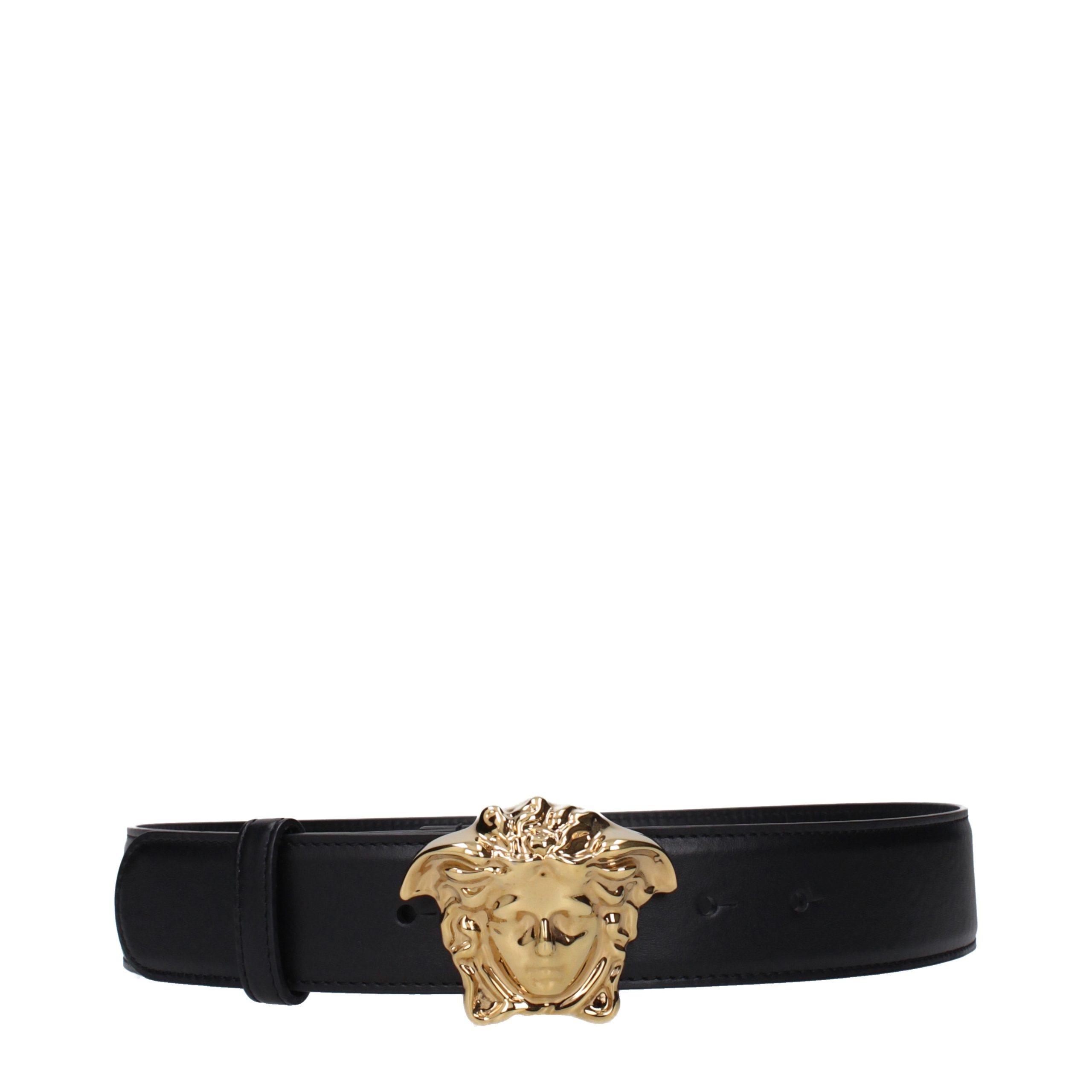 Black Leather Regular Belt
