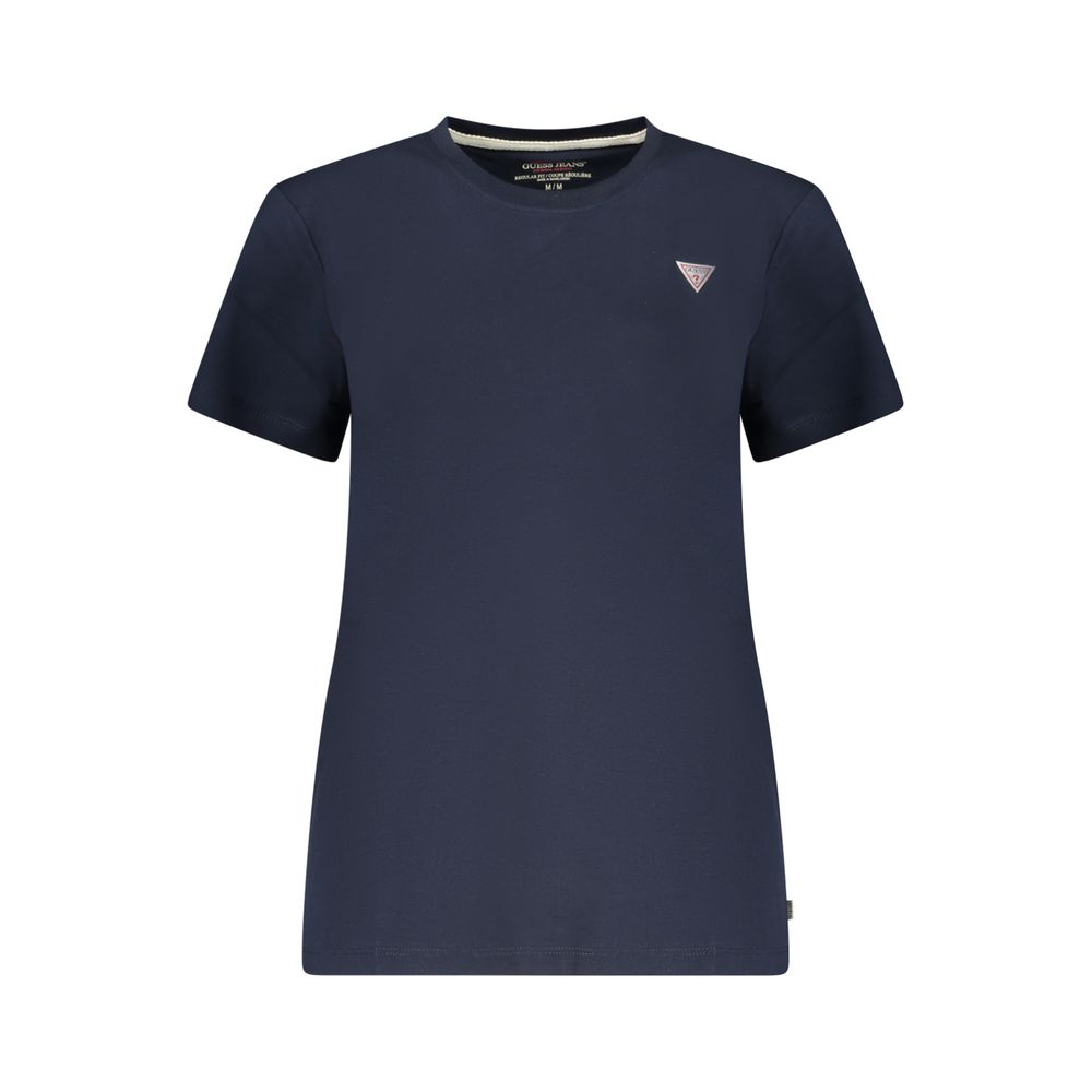 Blue Cotton Women's T-Shirt