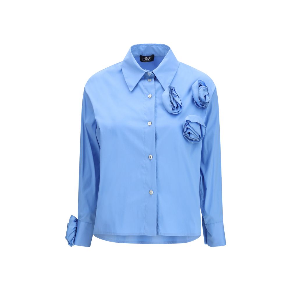 Blue Cotton Pattern Shirt