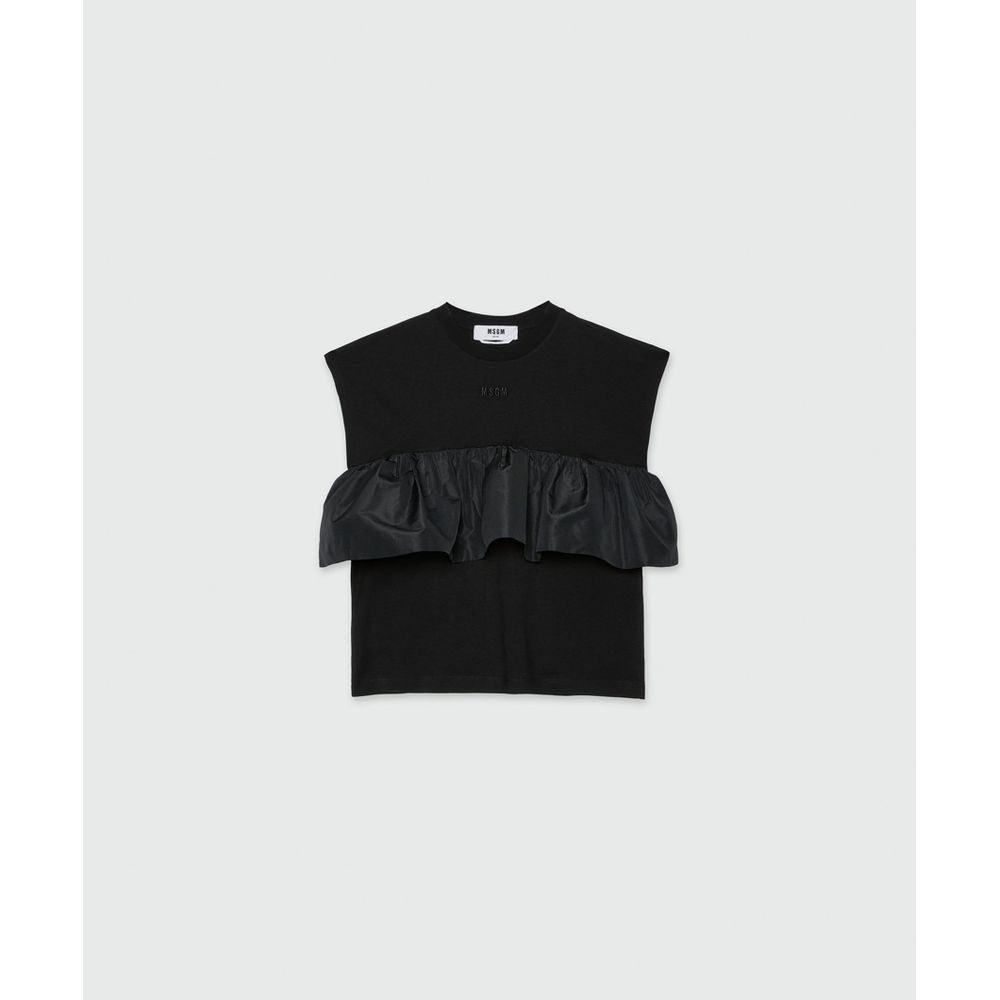 Black Cotton T-Shirt