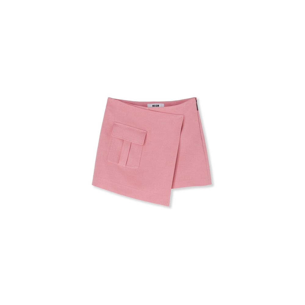 Multicolor Viscose Mini Skirt