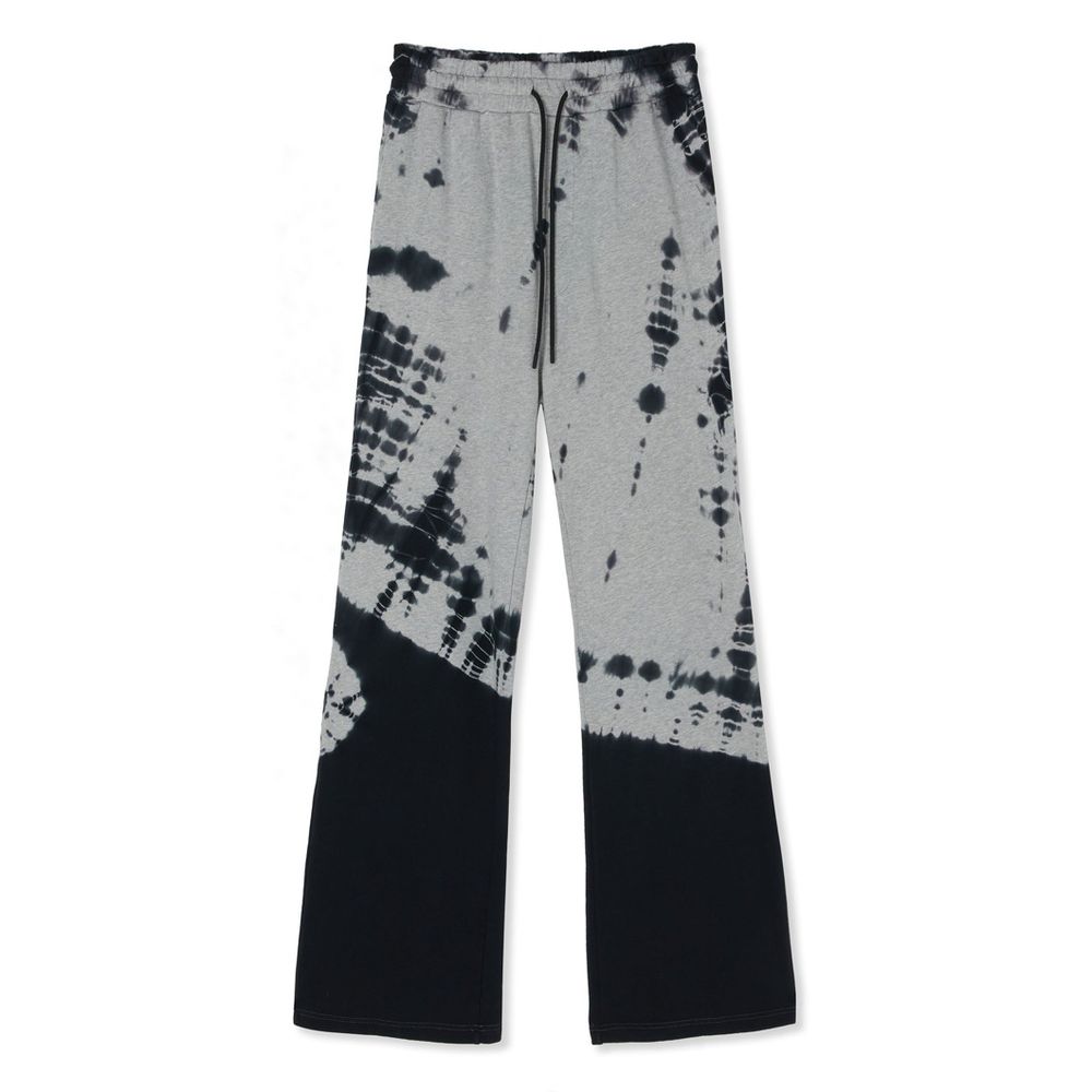 Gray Cotton Casual Pants