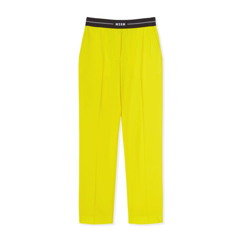 Bicolor Wool Pants
