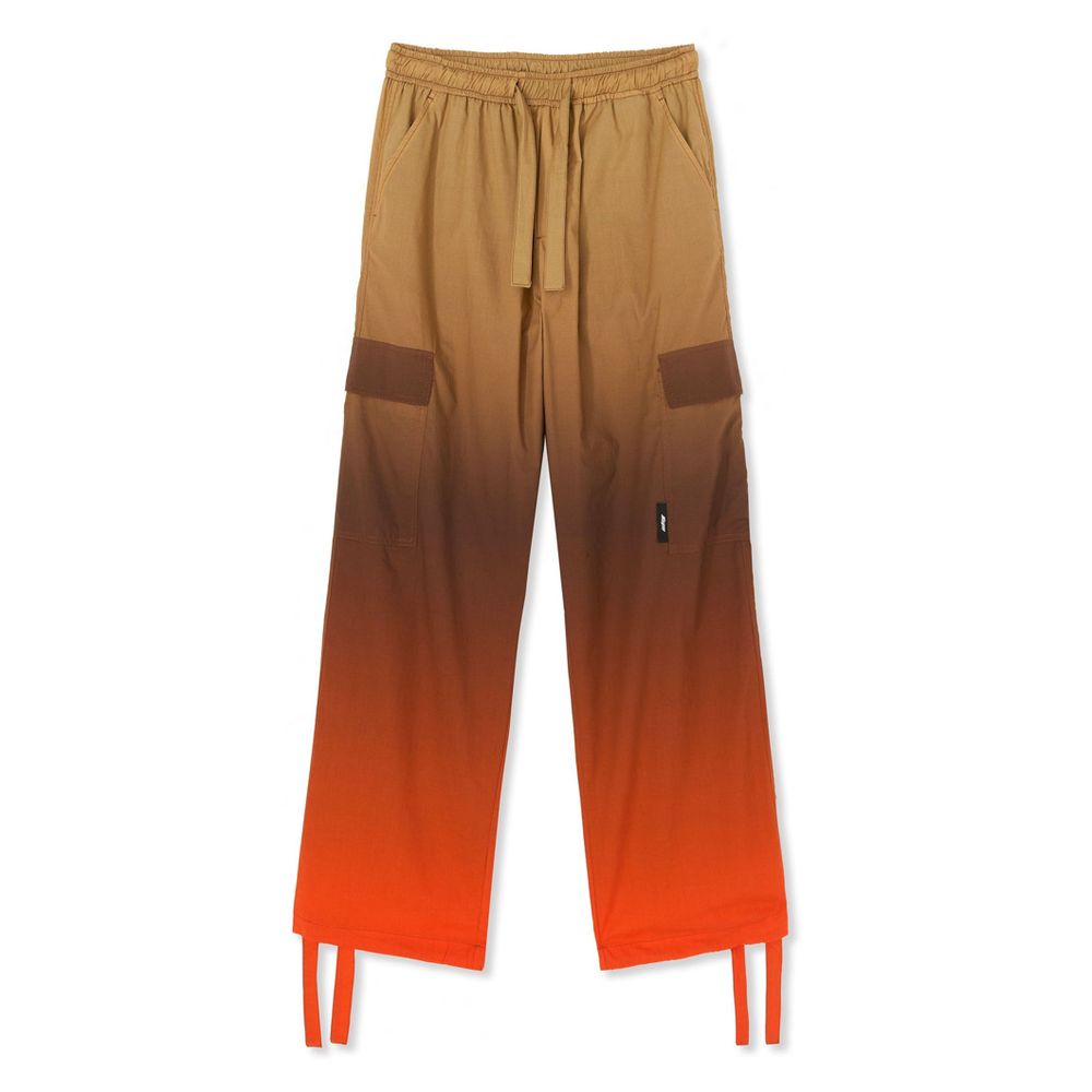 Beige Cotton Casual Pants