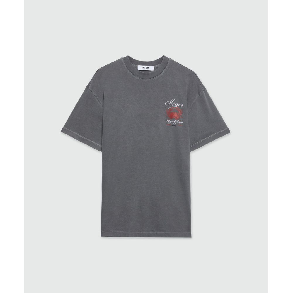 Gray Cotton T-Shirt