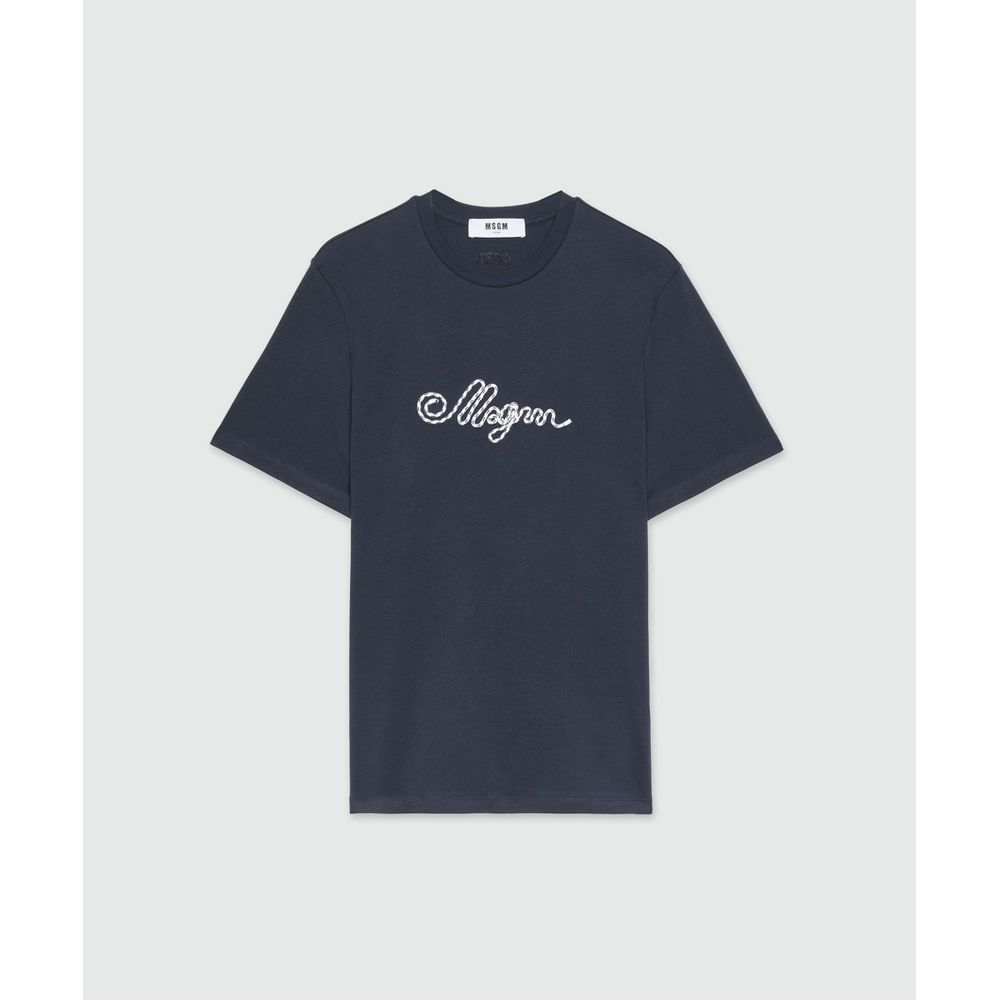 Blue Cotton T-Shirt