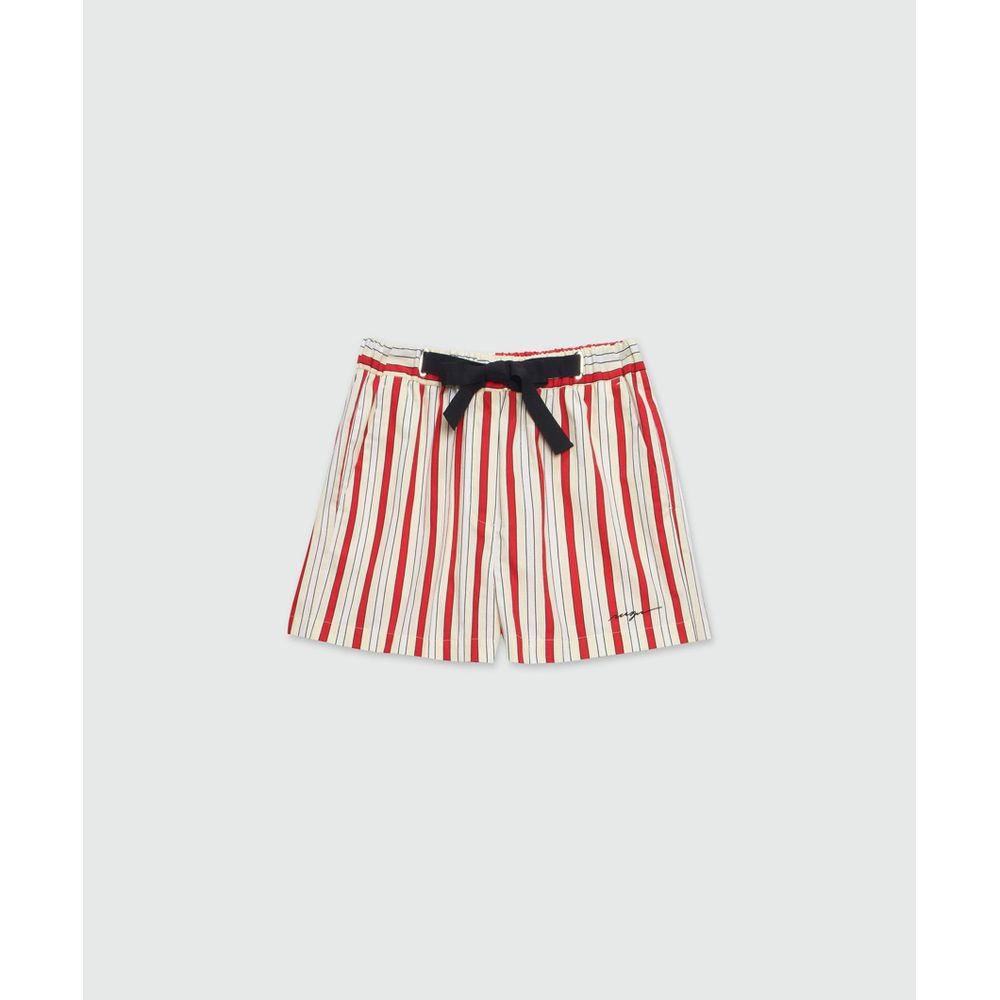 Multicolor Cotton Bermuda Shorts