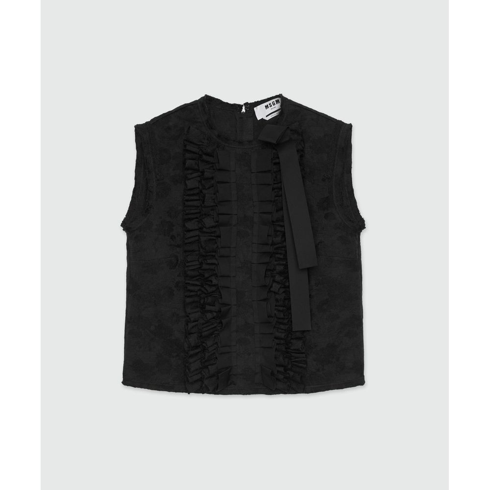 Black Polyester Tank Tops