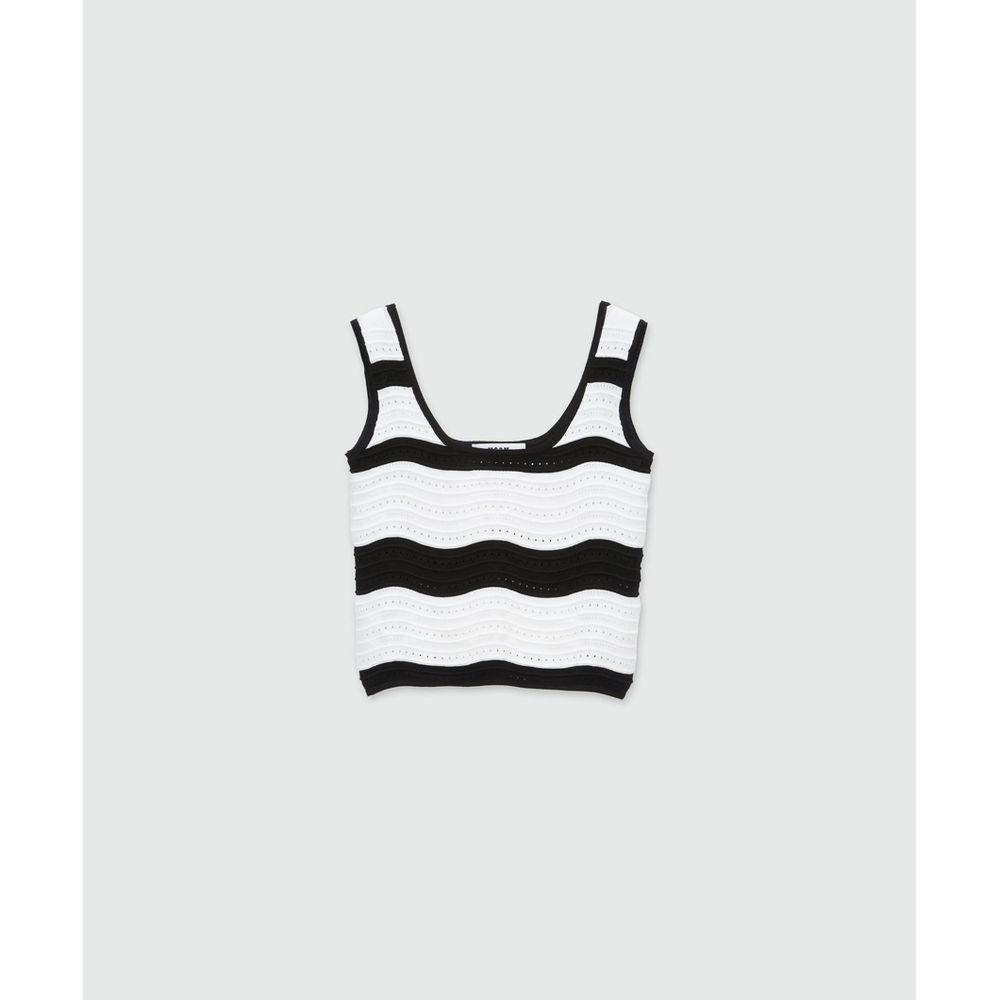 Black Viscose Tank Tops