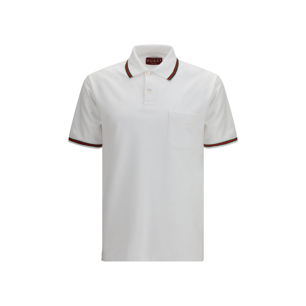 White Cotton Polo Shirt