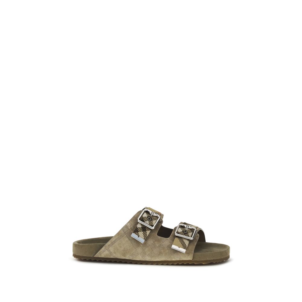 Beige Calf Leather Bos Taurus Sandals