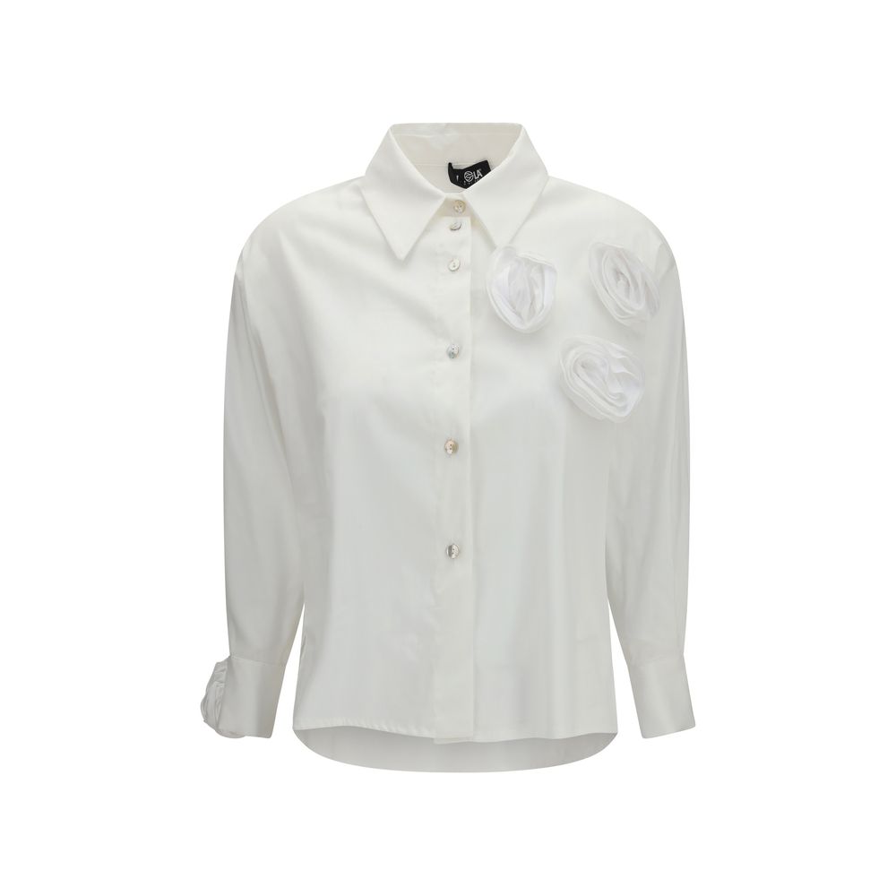 White Cotton Pattern Shirt