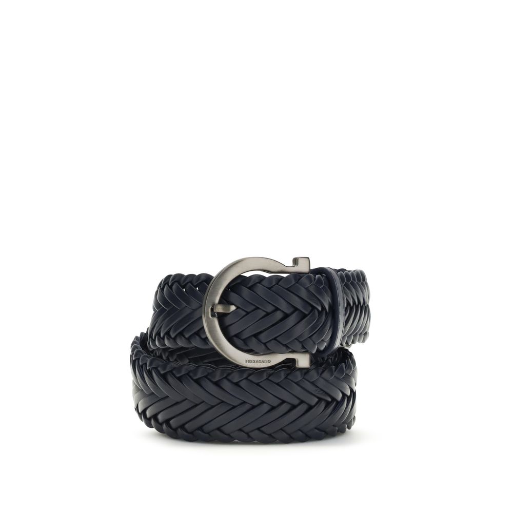 Blue Calf Leather Bos Taurus Belt