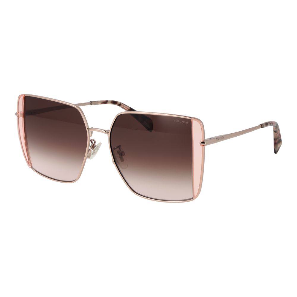 Rose Gold Metal Sunglasses