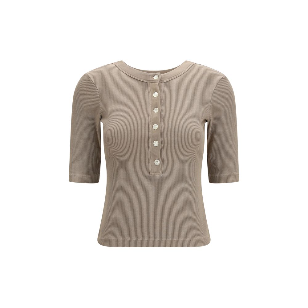 Beige Cotton T-Shirt