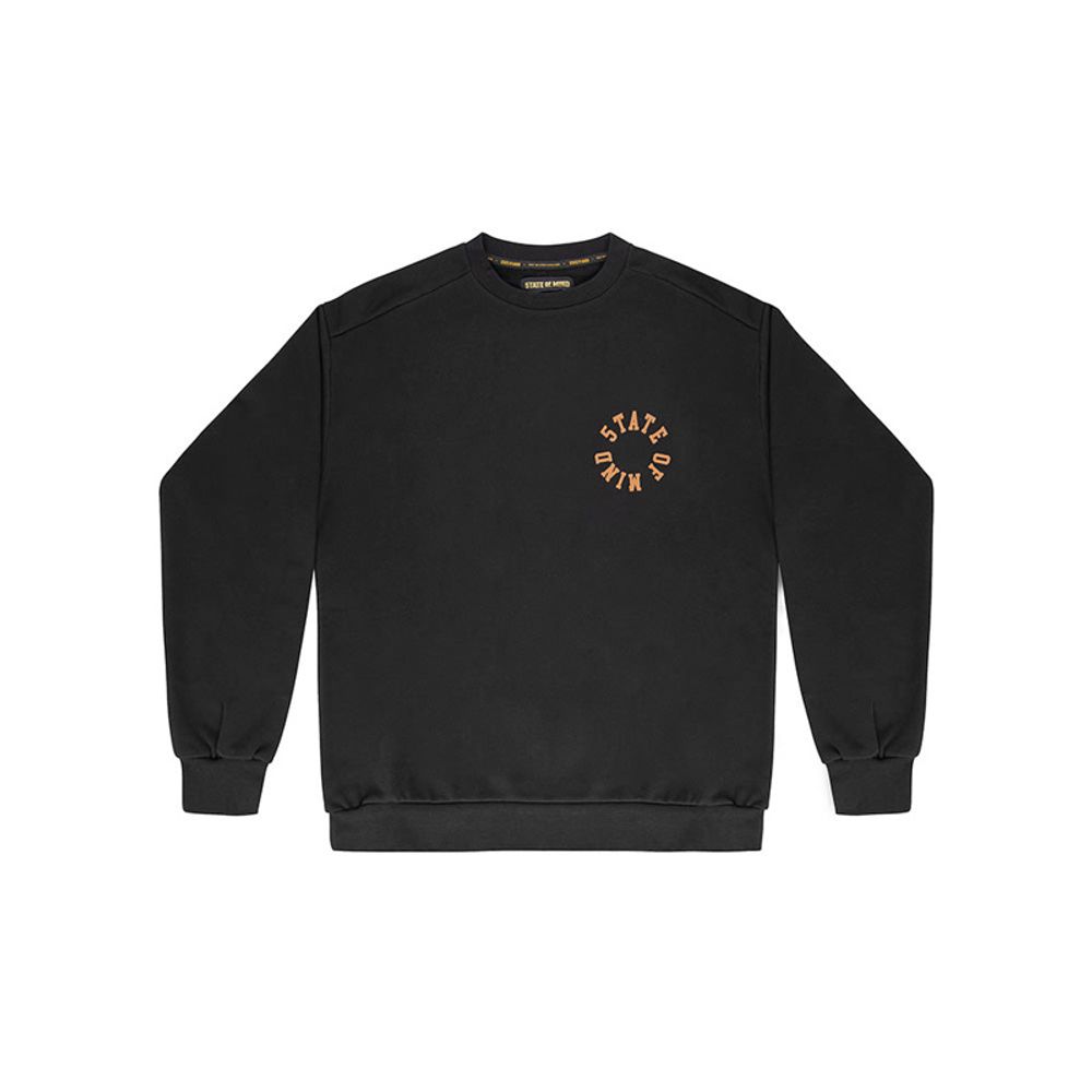 Black Cotton Sweatshirt
