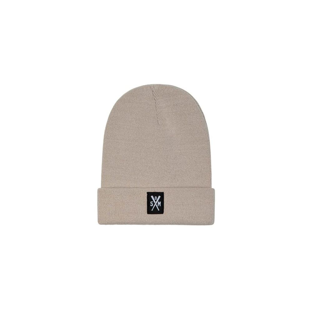 Beige Marabou Beanie