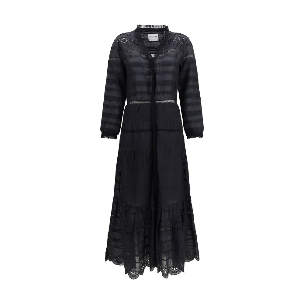 Black Cotton Casual Dress