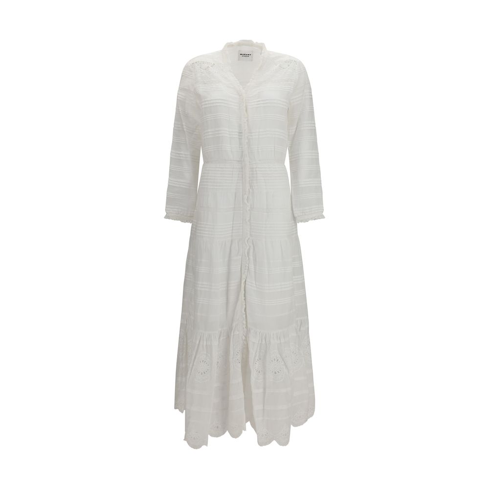 White Cotton Casual Dress