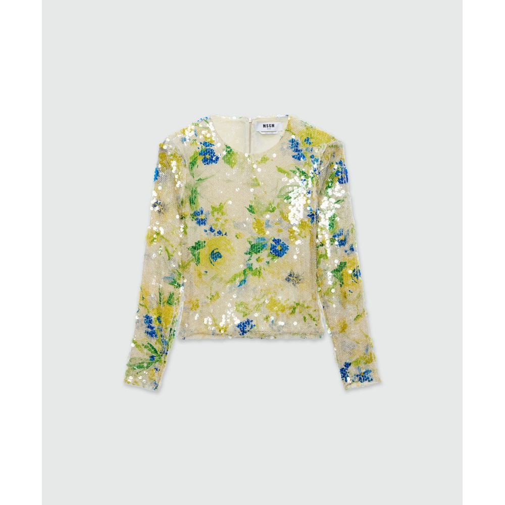 Bicolor Polyester Blouse