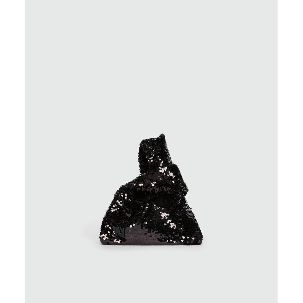 Black Polyester Handbag