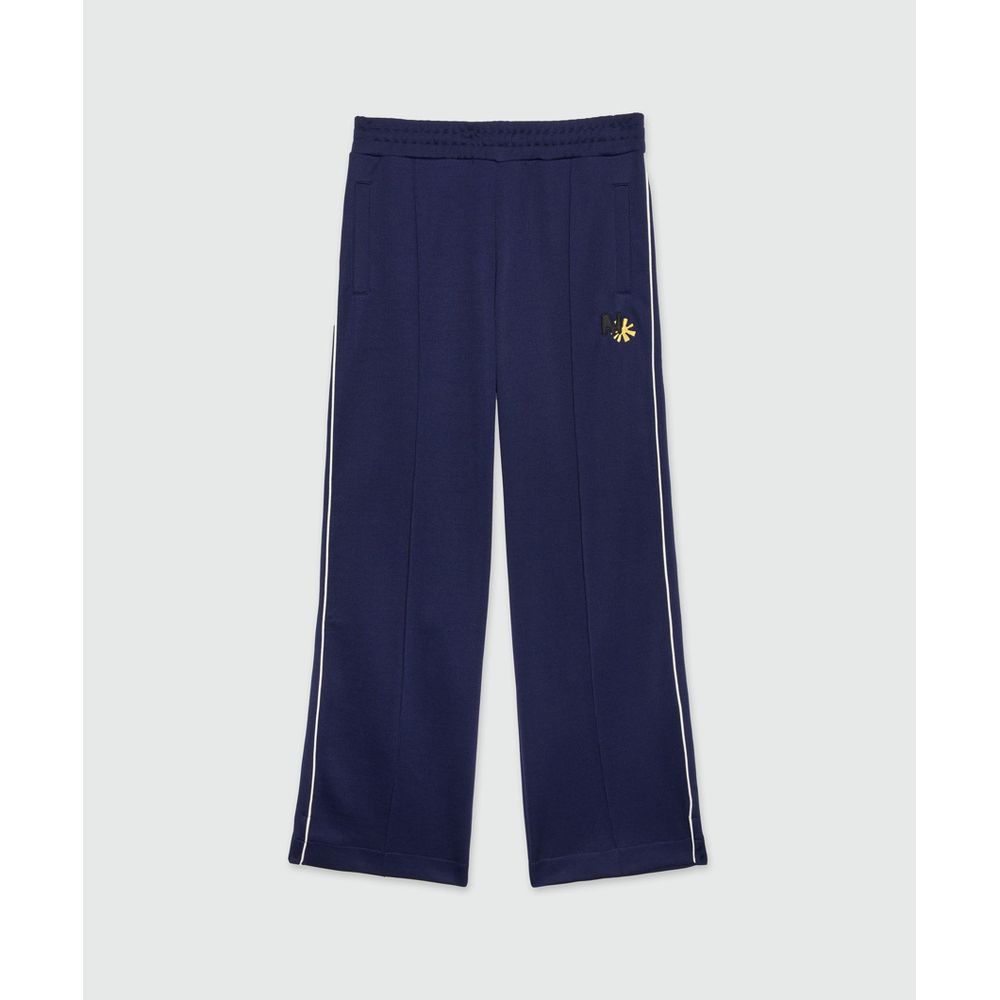 Blue Polyester Joggers (Workout Pants)