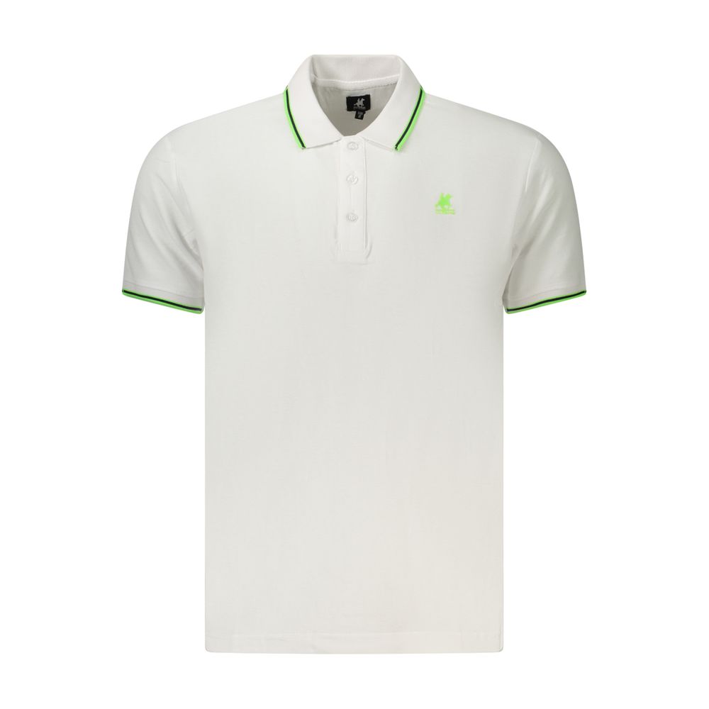 White Cotton Men's Polo Shirt