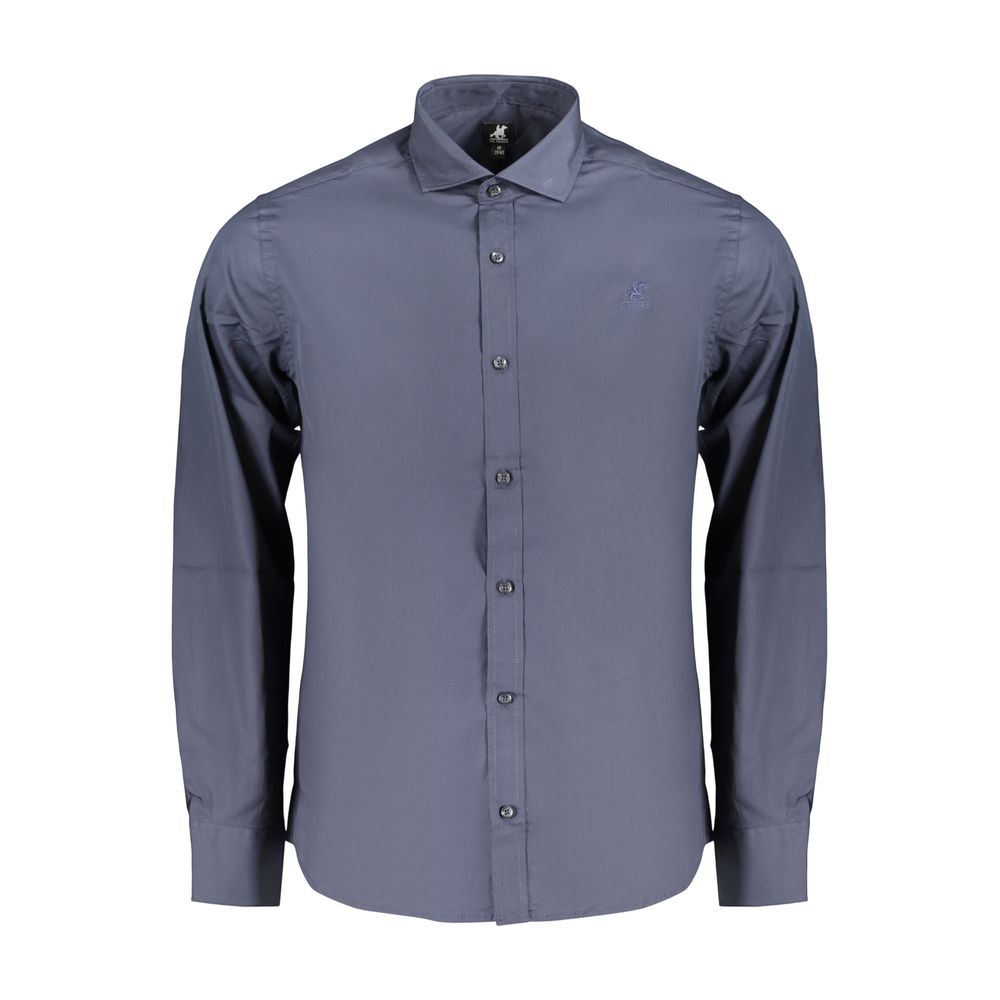 Blue Cotton Men's Shirt