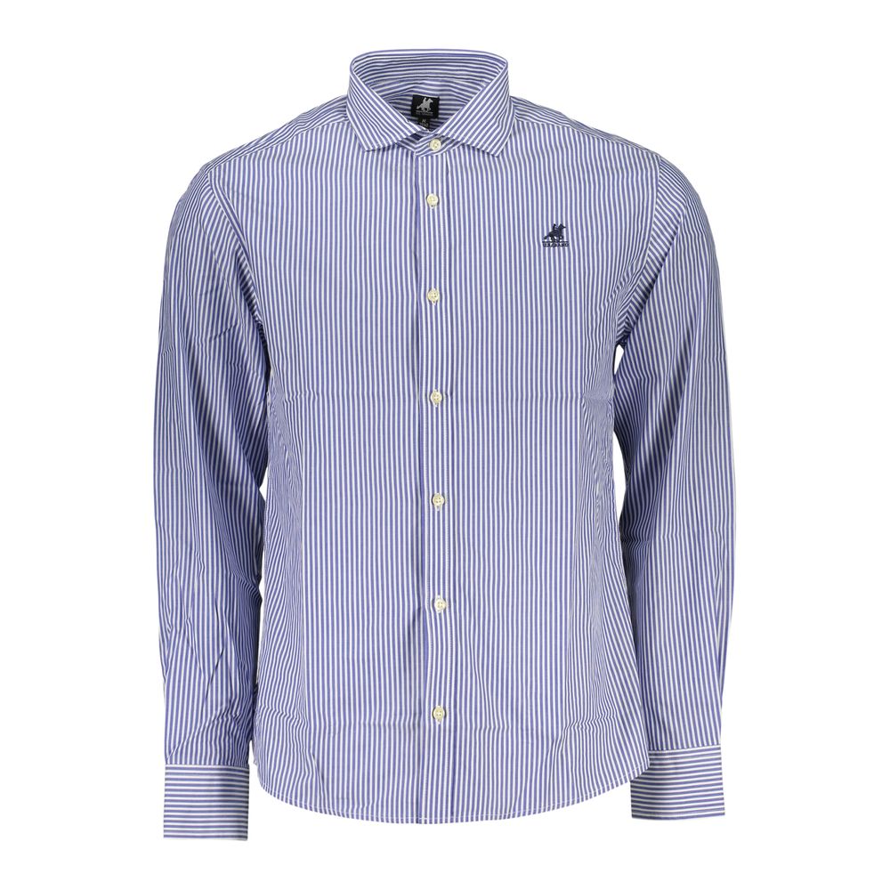 Blue Cotton Men's Shirt