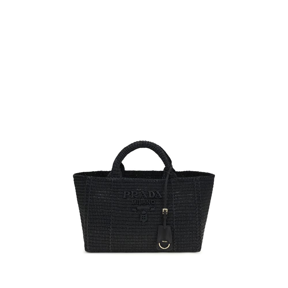 Black Viscose Shoulder Bag