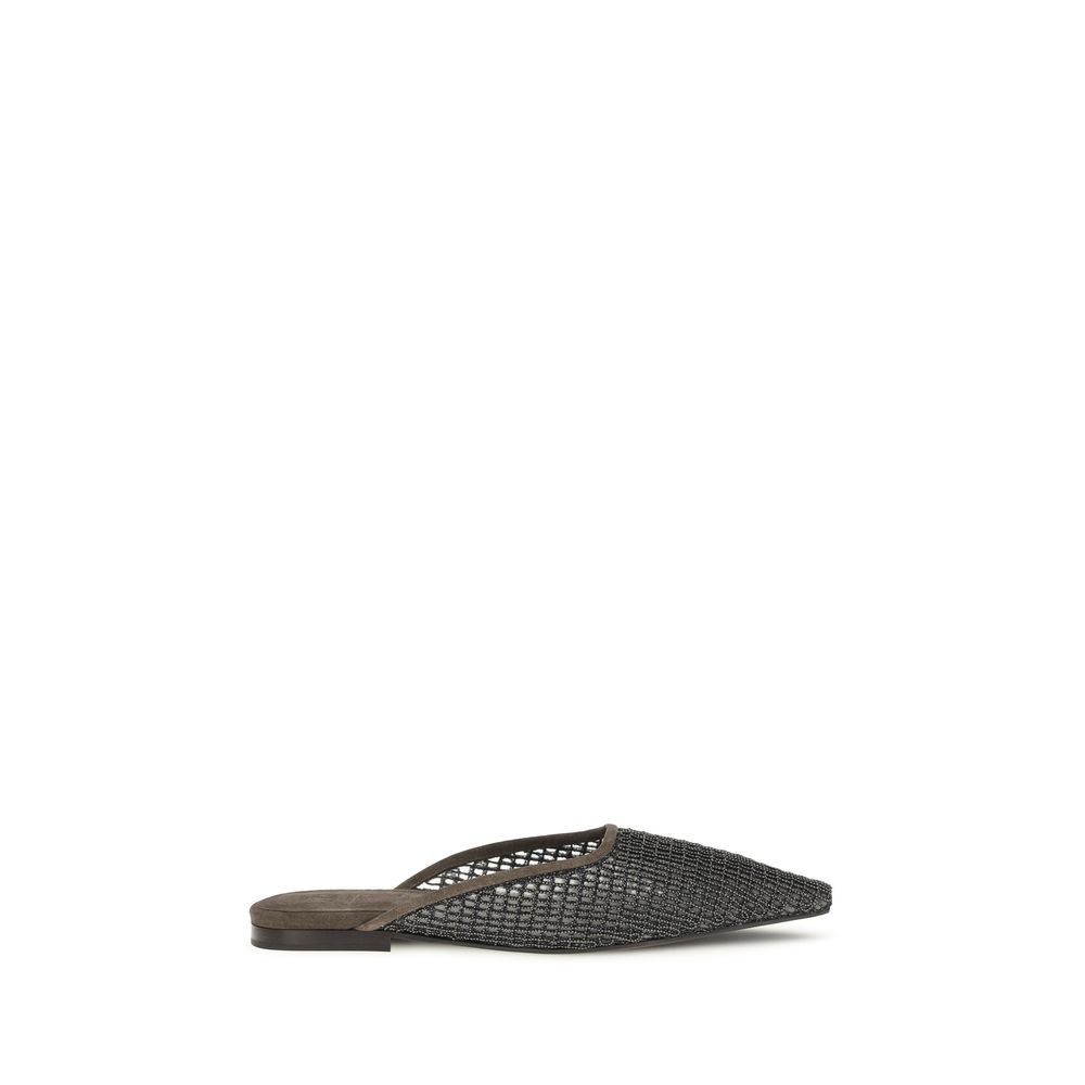 Brown Calf Leather Bos Taurus Ballet Flats