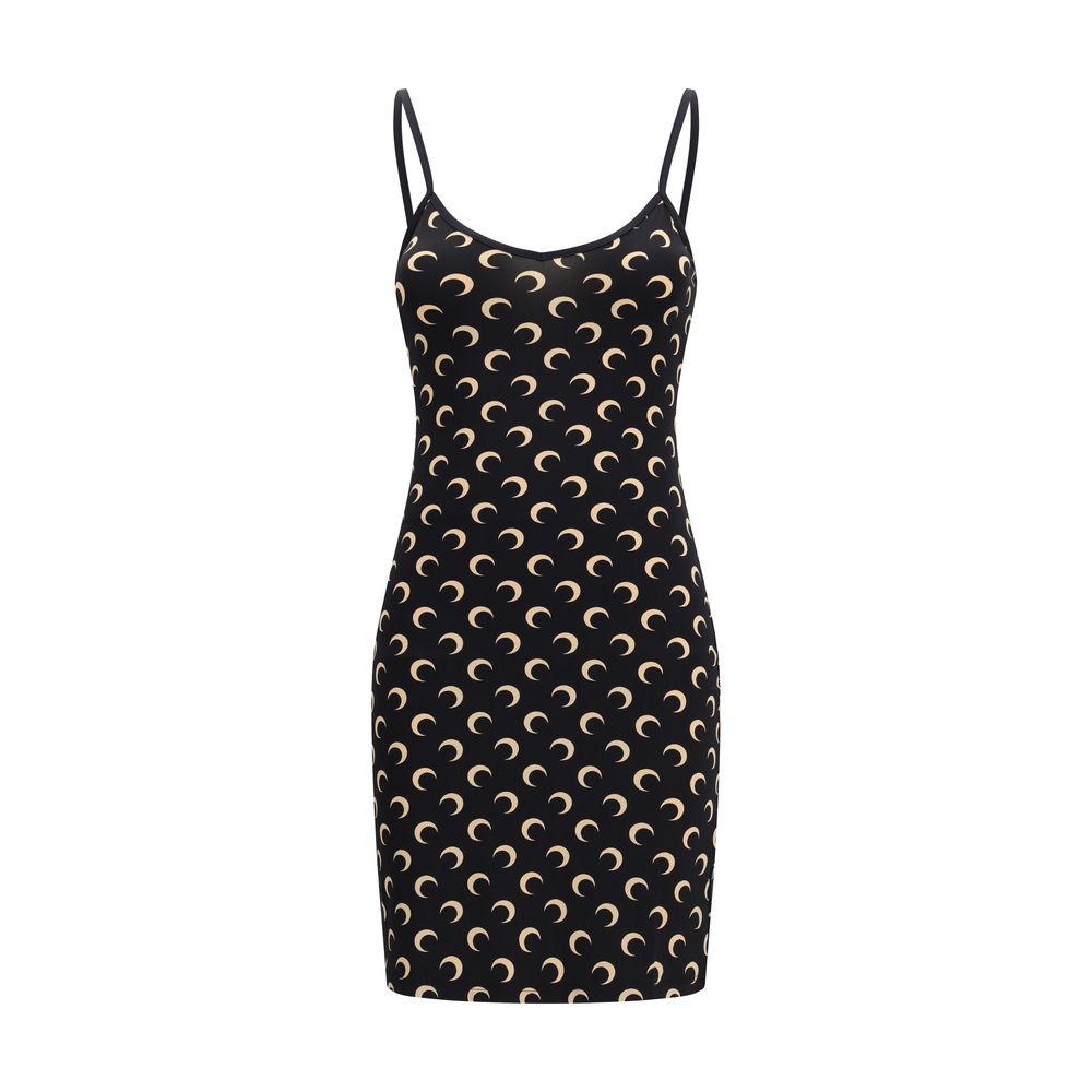 Black Polyamide Casual Dress