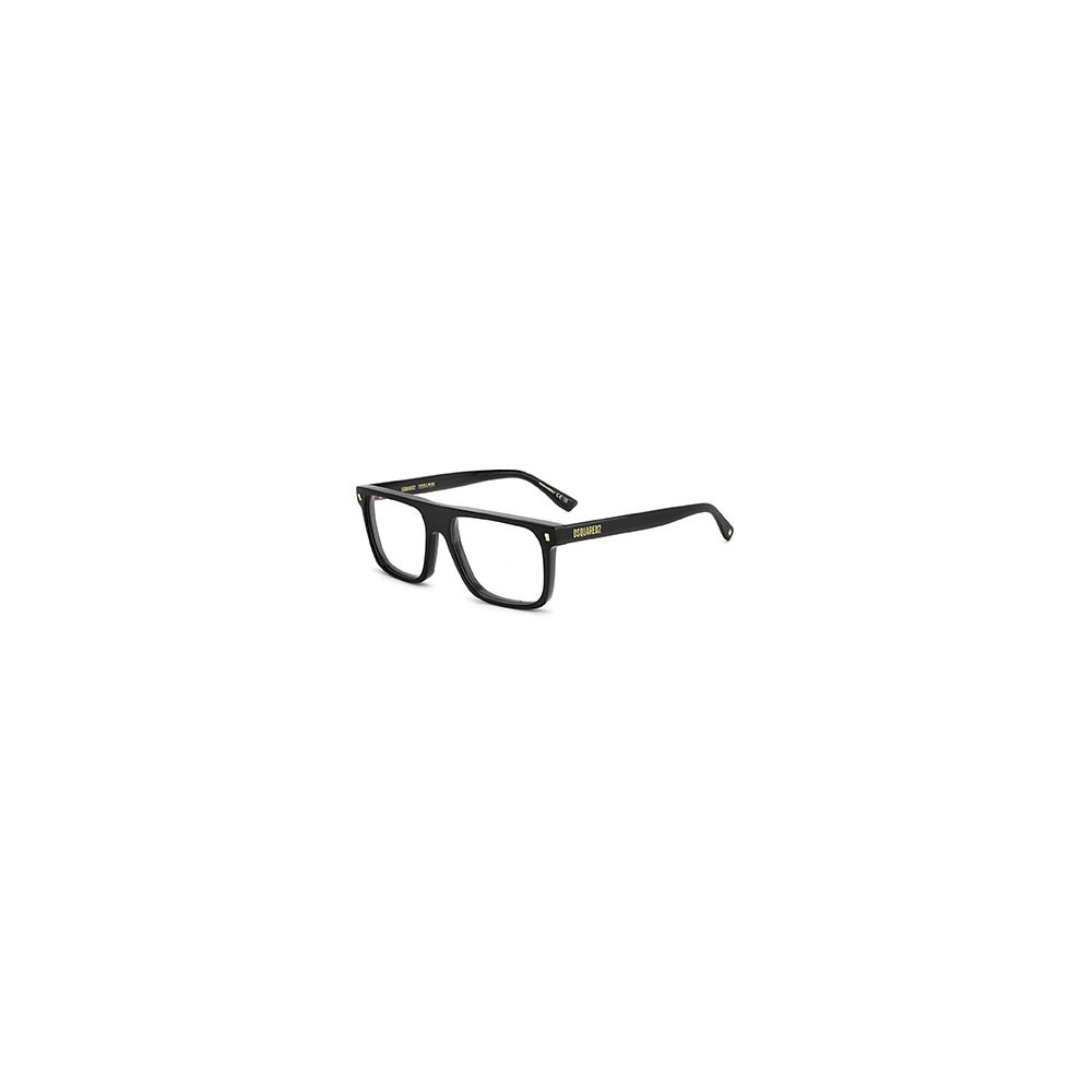 Dsquared² - Dsquared² Black Acetate Glasses (Frames) - eyeglasses - Black