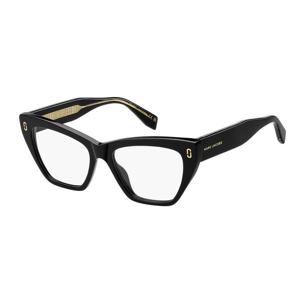 Marc Jacobs - Marc Jacobs Black Acetate Glasses (Frames) - eyeglasses - Black