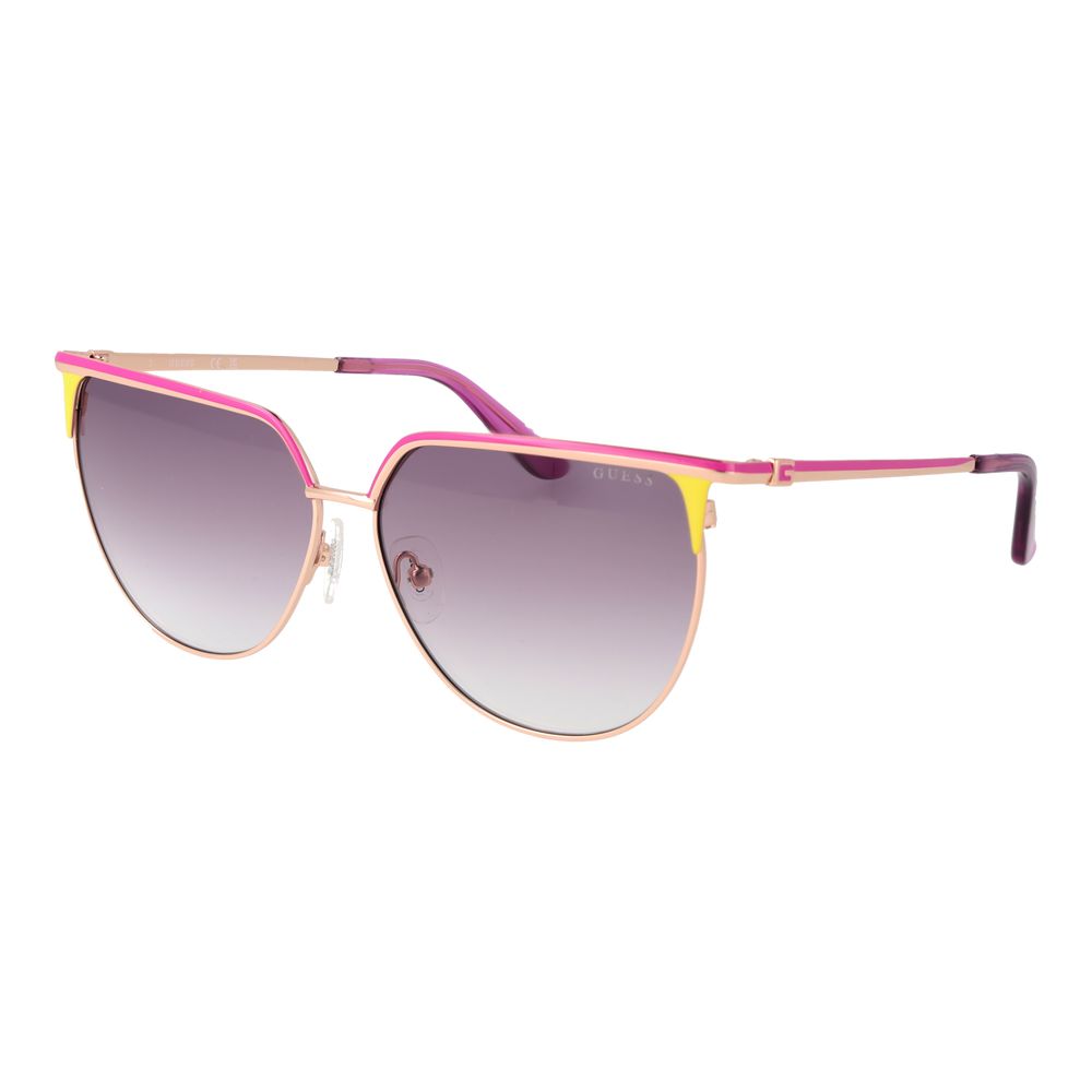 Rose Gold Metal Sunglasses