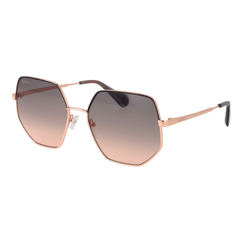 Rose Gold Metal Sunglasses