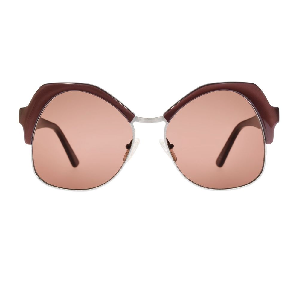 Brown Metal Sunglasses