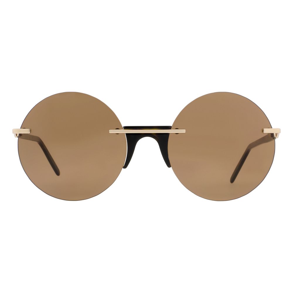 Brown Metal Sunglasses