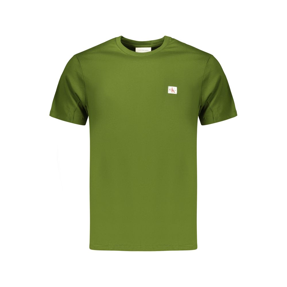 Green Cotton Mens T-Shirt